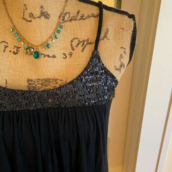 Fun sequin embellished black tunic/mini dress! - Picture 1 of 7